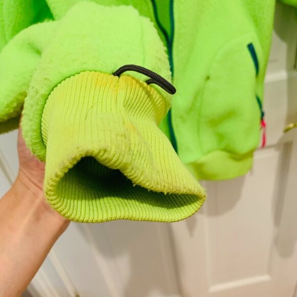 Vtg 80s Columbia Neon Fleece Jacket M Retro Pile Synchilla Ski Vaporwave 90s ACG - Picture 7 of 9